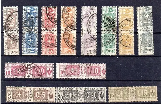 Koninkrijk Italië - Selection of postal parcels
