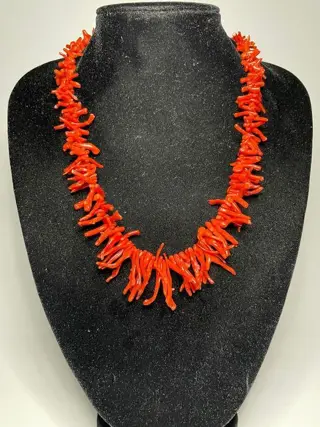 Koraal ketting - 50×4×3 cm - 41.5 g - (1)