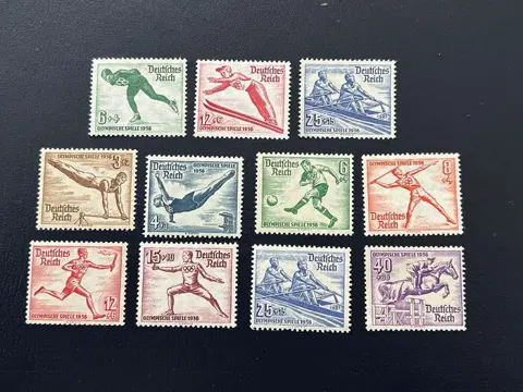 Duitse Rijk 1935/1936 - Olympische winter- en zomerspelen - Michel 600/602, 609/616