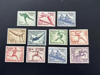 Duitse Rijk 1935/1936 - Olympische winter- en zomerspelen - Michel 600/602, 609/616