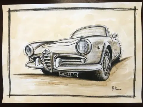 Afbeelding/illustratie - alfa Romeo Giulia Spider - Alfa
