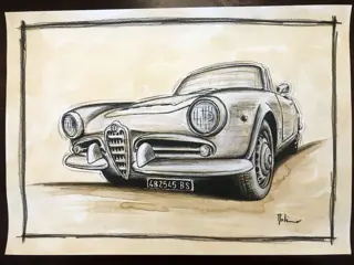 Afbeelding/illustratie - alfa Romeo Giulia Spider - Alfa