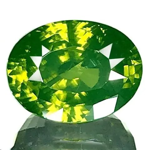 1 pcs Geelachtig groen Zirkoon - 15.30 ct