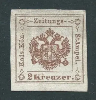 Italiaanse oude staten - Lombardije Venetië 1863 - Postage due for newspapers 2 k. vermilion - Sassone N. 3