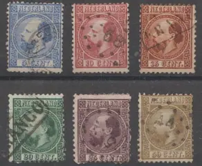 Nederland 1867/1868 - Koning Willem III - NVPH 7/12