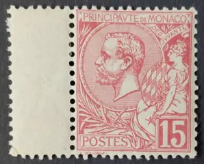 Monaco 1891/94 - Prince Albert the First, 15 c. pink, mint** - Yvert 15