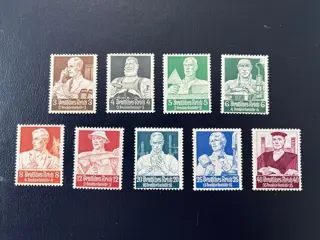 Duitse Rijk 1934 - Beroepen - Michel 556/564