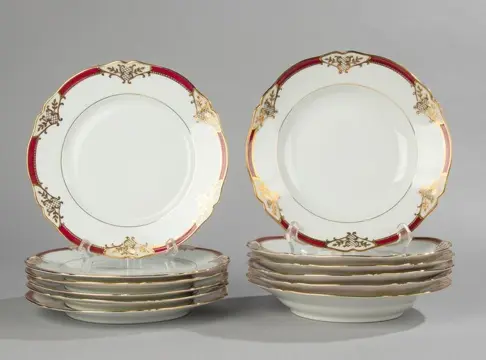 Limoges - Bord(en) (12) - Porselein