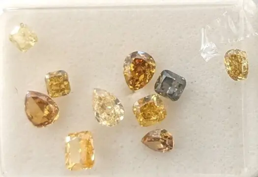 10 pcs Diamanten - 1.06 ct - Meng vormen - Mix Fancy Colors