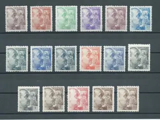 Spanje 1940/1945 - Grof getande frank Goed gecentreerd - Edifil nº 919/35
