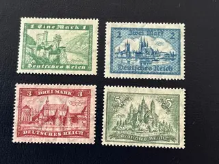 Duitse Rijk 1924 - Gebouwen - Michel 364/367