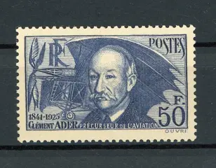 Frankrijk 1938 - 50 frs. Clément Ader, deluxe quality - Yvert n°398