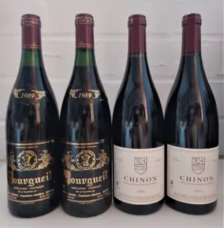2009 x 2 Chinon Philippe Alliet &amp; 1989 x 2 Bourgueil
