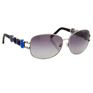 Oscar De La Renta - Oval Gun Metal by Linda Farrow "NO