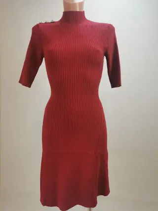 Karl Lagerfeld - Signature Knit Flare Dress Jurk