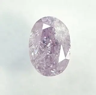 Diamant - 0.16 ct - Ovaal - Natural Fancy Light Pink - I3 -