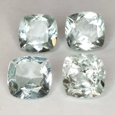 4 pcs Groen Aquamarijn - 5.26 ct