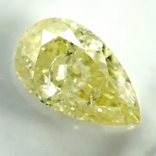 Diamant - 1.25 ct - Peer - Natural Fancy Light Yellow - I2