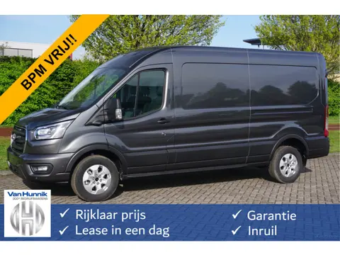 Ford Transit 350L L3H2 Limited AUT-8 165PK BPM VRIJ Navi, Adap. Cruise, 360° Cam, Trekhaak, Xenon!! 