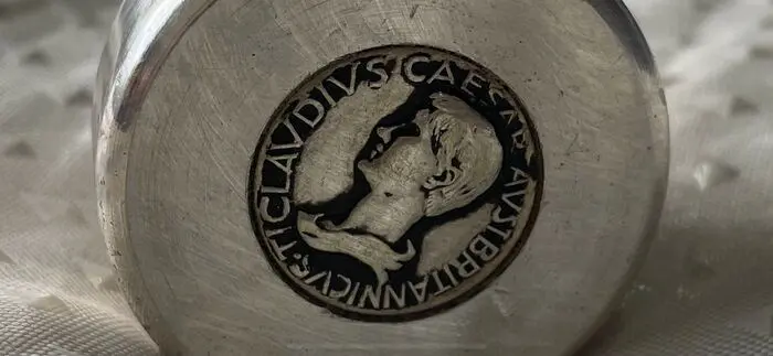 Wandelstok, Keizer - Italië - Hout, Verzilverd - Midden 20e eeuw