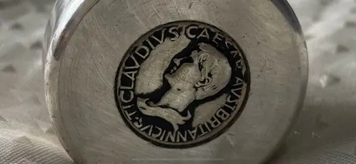 Wandelstok, Keizer - Italië - Hout, Verzilverd - Midden 20e eeuw