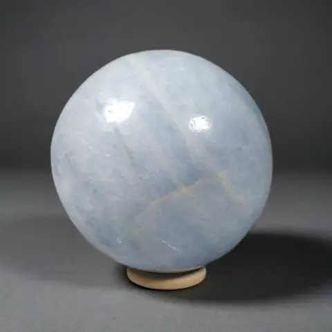 Blauwe calciet Bol - 8.8×8.8×8.8 cm - 990 g
