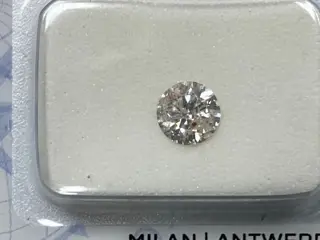 1 pcs Diamanten - 0.50 ct - Rond - No reserve price , H - P2