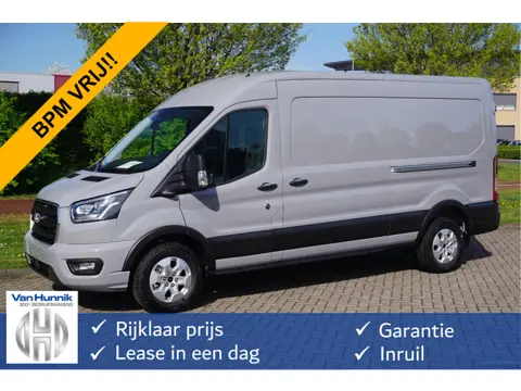 Ford Transit 350L L3H2 Limited AUT-8 165PK BPM VRIJ Navi, Adap. Cruise, 360° Cam, Trekhaak, 2x Schui