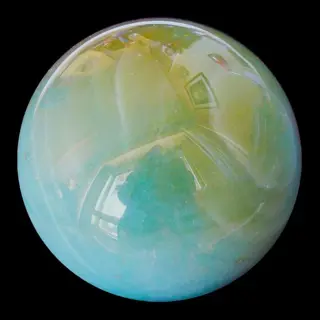 Groene kwartsbol, Aventurijn variëteit - 115×115×115 mm -