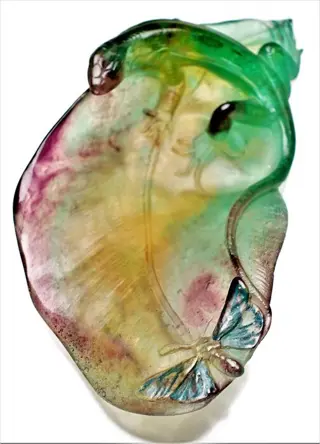 Nancy - Daum - Art Nouveau-stijl Pâte de Verre schaal