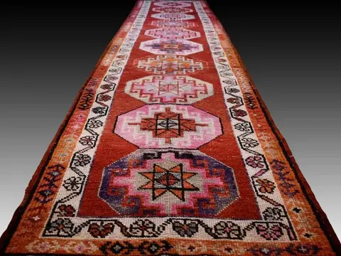 XL Vintage Kazak - Vloerkleed - 411 cm - 88 cm