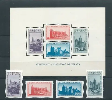 Spanje 1938 - Mini-sheet + Monuments SH - HB 847 + SH 847