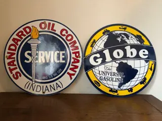 Bord - Standard Oil en Globe. USA. - Na 2000