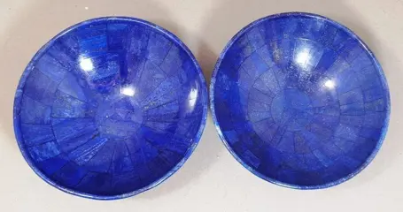 Geweldig Lapis Lazuli Bowls paar - 150×45×150 mm - 904 g -
