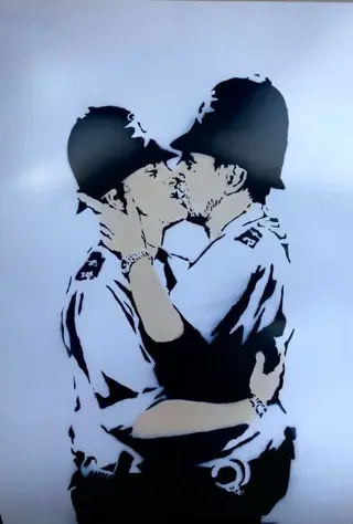 Banksy (after) - Kissing Coppers - Original Poster - World