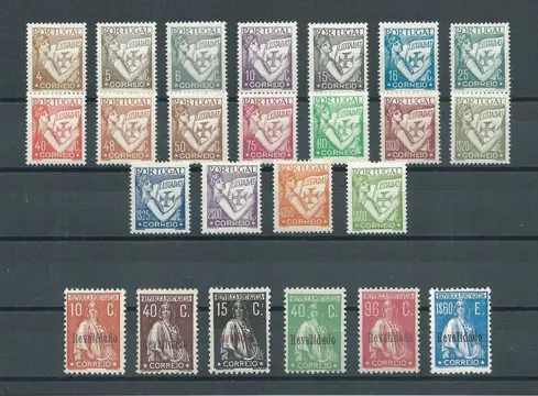Portugal 1929/1931 - Lusíadas and Ceres ‘Revalidado’ complete sets - Mundifil nº 488/93 + 513/30