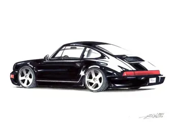 Afbeelding/illustratie - Porsche 964 - Dessin original -