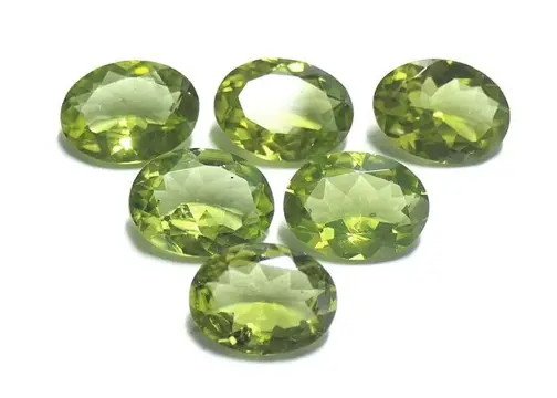 6 pcsPeridoot - geen minimumprijs - 6.58 ct