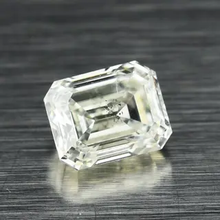 Diamanten - 0.31 ct - Smaragdgroene trapsnede - K - SI2 -