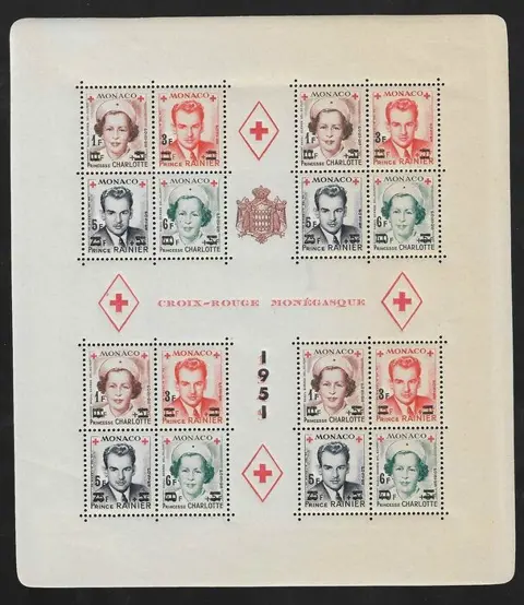 Monaco 1951 - Red Cross - mint** - Yvert bloc n°4A