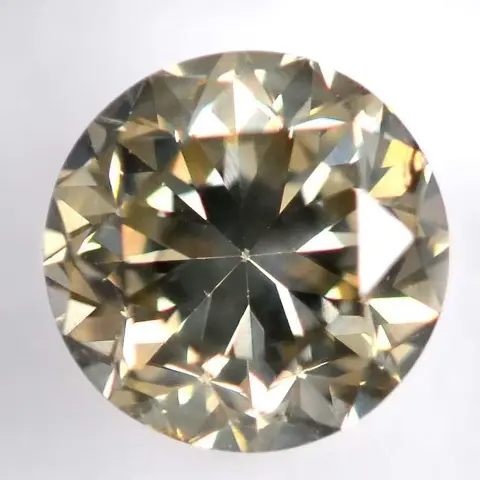 Diamant - 1.69 ct - Briljant, Rond - fancy lichtgeelachtig
