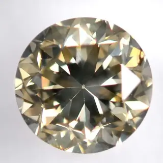 Diamant - 1.69 ct - Briljant, Rond - fancy lichtgeelachtig