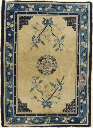 Peking Antik Retro Boho Teak Ära - Tapijt - 170 cm - 125 cm