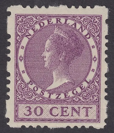 Nederland 1928 - Wilhelmina type Veth met afwijkende roltanding - NVPH R53a