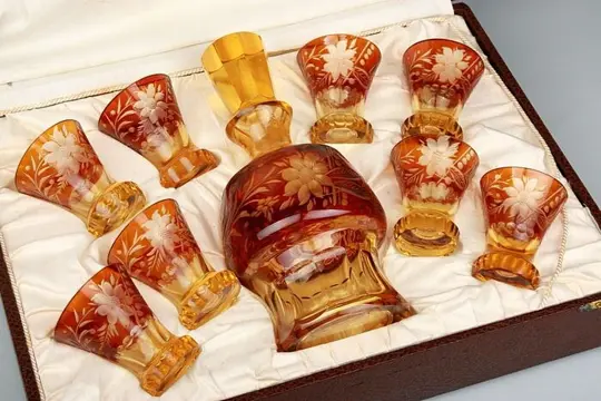 Karaf met glazen - Bohemen