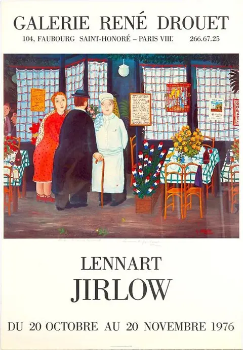 Lennart Jirlow (1936) - Exhibition Poster - Galerie René