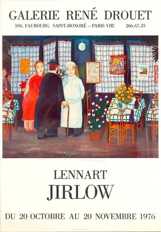 Lennart Jirlow (1936) - Exhibition Poster - Galerie René
