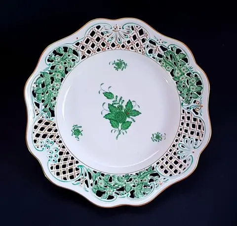 Herend - Kunstwerk opengewerkt rond bord (27 cm) - Appony