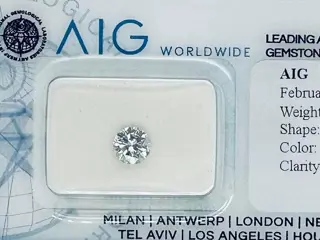 1 pcs Diamant - 0.51 ct - Briljant, Rond - G - SI1