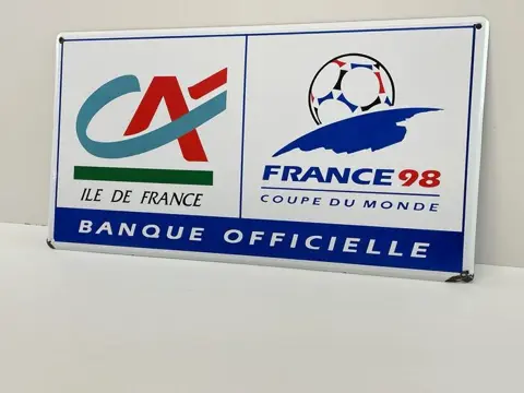 Wereldkampioenschap Voetbal - 1998 - Emaille bord France
